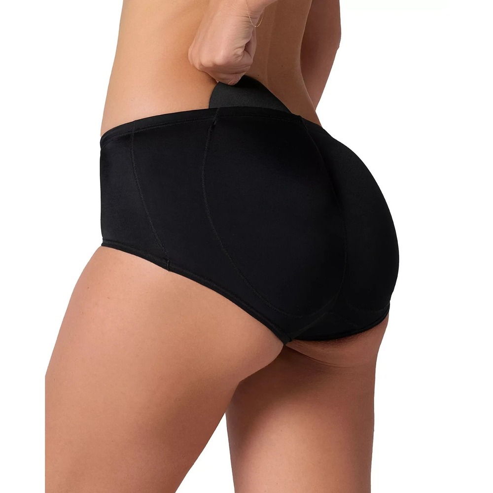 Leonisa Rear Magic Benefit Padded Brief‎ Butt Lift Panty 012688 Black Size Small